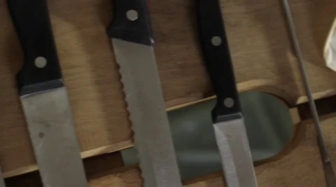 Selection of knifes Stock Footage 36083059