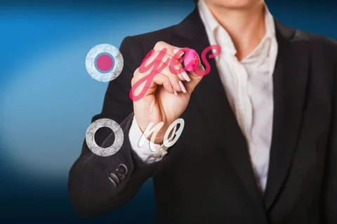 Selection is made in a positive way Stock Illustration