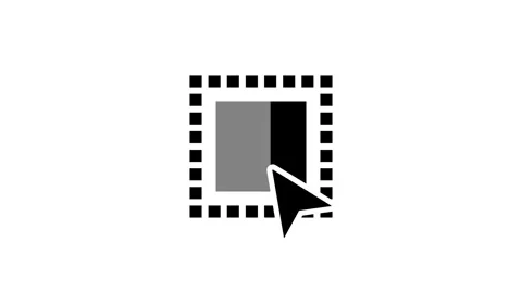 Selection Marquee Crop Tool Icon Vídeo Stock 343510730