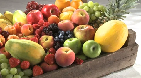 SELECTION OF ORGANIC FRUIT Vidéo 58943096