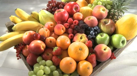 SELECTION OF ORGANIC FRUIT Vidéo 58943218