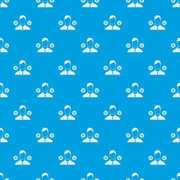 Selection pattern seamless blue Stock Illustration