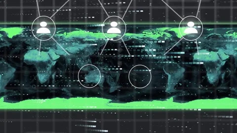 Selection ring appearing, top node emerging then linking out, nodes pulsing, Vidéo 335317263