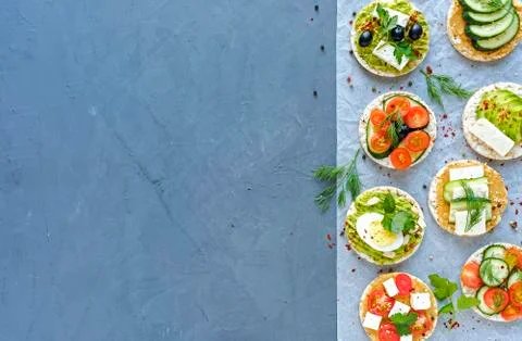 Selection of savory appetizers Foto stock