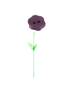 Selection selection of various purple buttons Stock Photos