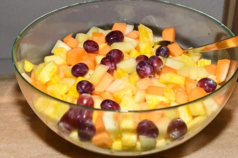 Selection self service continental breakfast buffet display, catering or brun Stock Photos