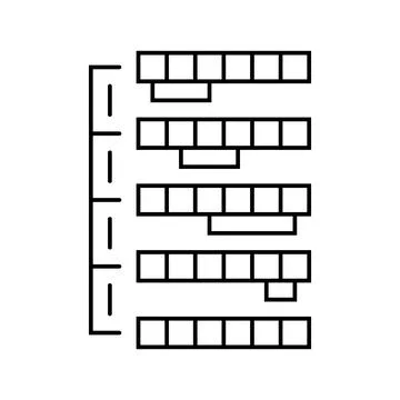 Selection sort algorithm line icon vector illustration イラスト素材