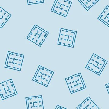 Selection sort algorithm line vector seamless pattern Stock Illustration