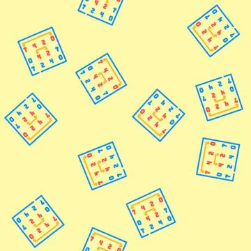 Selection sort algorithm vector seamless pattern Illustrazione stock