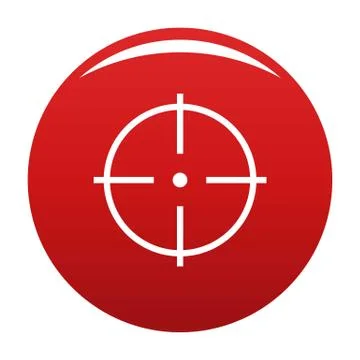 Selection of target icon red 스톡 일러스트