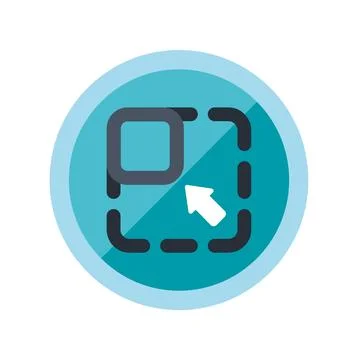 Selection tool icon for user interface design Stock Illustration