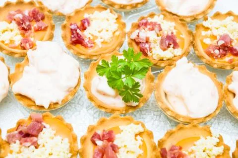 Selection of various canape Stock Photos