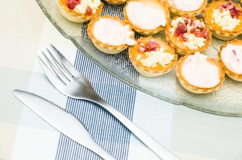 Selection of various canape Stock Photos