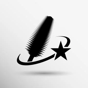 Selection of various mascara brushes isolated Stock Illustration