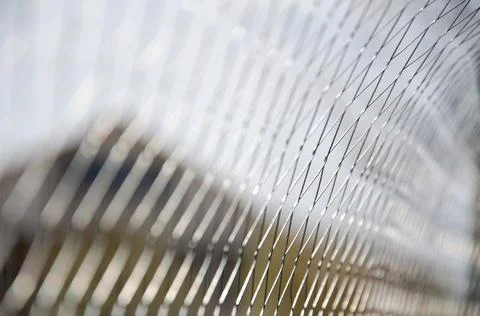 Selective defocusing on the Rabitz. Defocused abstract foto of fence. Stock Photos