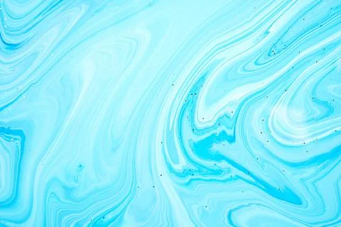 Selective focus. Blue creative abstract painted background, wallpaper, acryli Stock Photos