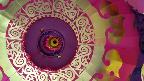 Selective focus bottom of chinese lantern Stock Footage 150202701