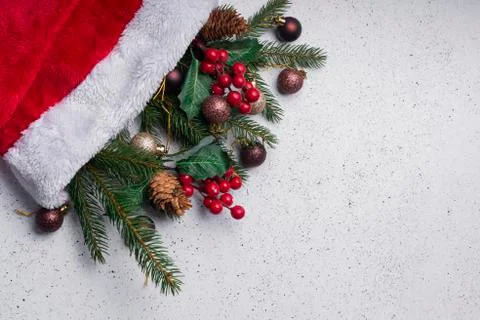 Selective focus. Christmas light layout Foto stock