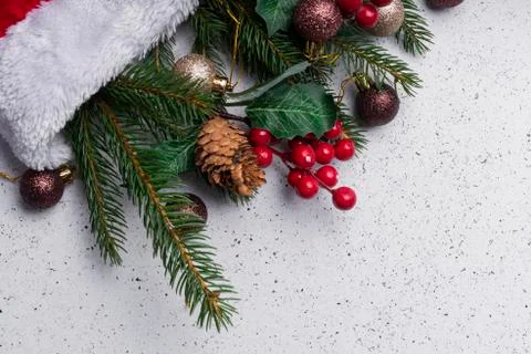 Selective focus. Christmas light layout Stock Photos