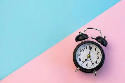 Selective focus. clock alarm, electronic Foto stock