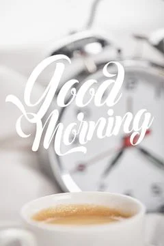 Selective focus coffee white cup Stock Photos