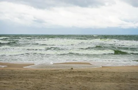 Selective focus, the formidable Baltic sea Stock Photos