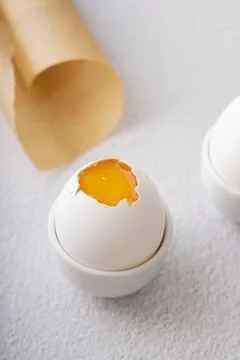Selective focus. fresh chicken egg Stock Photos