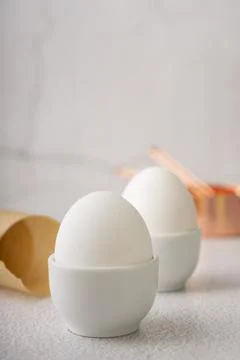 Selective focus. fresh chicken egg Stock Photos