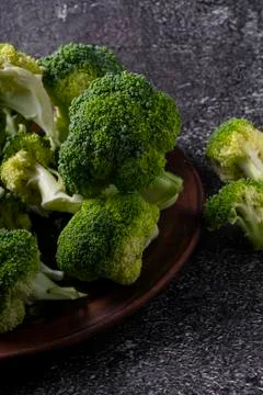 Selective focus, green mini broccoli Stock Photos