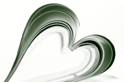 Selective focus image of magazine folded into a heart shape Stock Photos