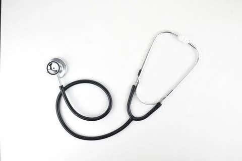 Selective focus image of stethoscope on a white background.Medical concept Stock Photos