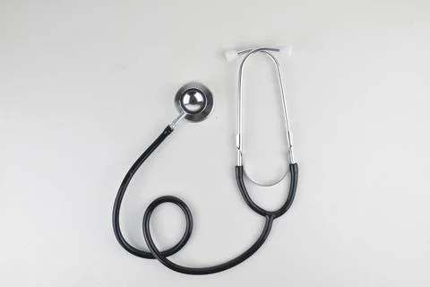 Selective focus image of stethoscope on a white background.Medical concept Stock Photos