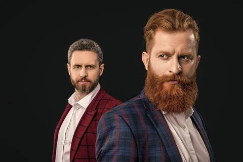 Selective focus of men in formalwear on background. photo of men in formalwear Foto stock
