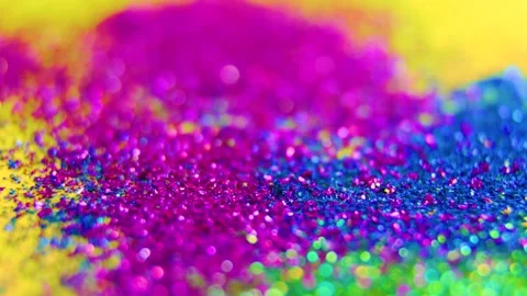 	selective focus of a Multi colored Background texture with nice bokeh Stock Footage 301870735