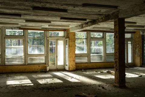 Selective focus, an old abandoned house Stock Photos