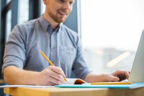 Selective focus of a pencil Stock-Fotos