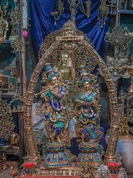 Selective focus on Radhekrishna Stock Photos