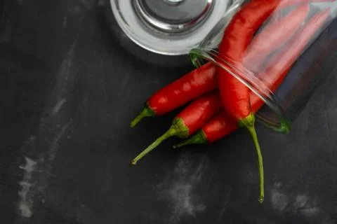 Selective focus, red burning before Foto stock