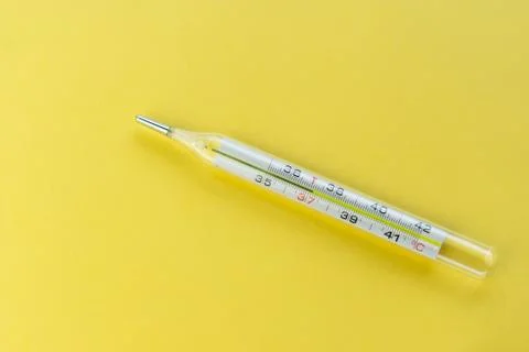 Selective focus, simple temperature thermometer Stock Photos