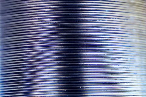 Selective focus on a sleeve of compact discs CD's used for storing electronic Foto stock