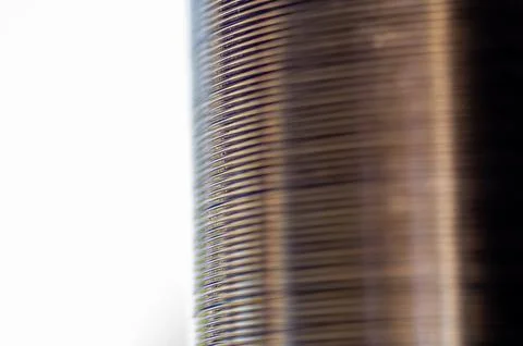Selective focus on a sleeve of compact discs CD's used for storing electronic Stock Photos