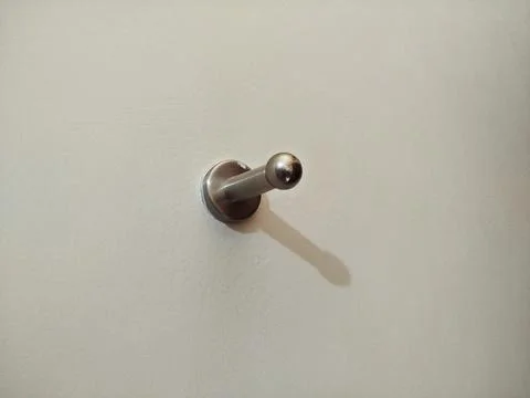 Selective focus a slightly dirty door stopper 스톡 사진