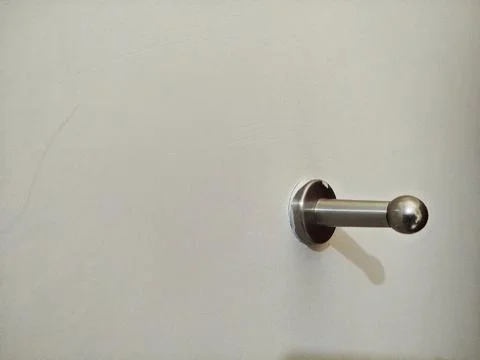 Selective focus a slightly dirty door stopper 스톡 사진