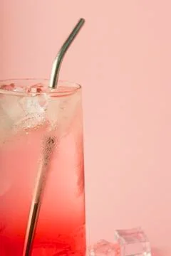 Selective focus, soft drink, lemonade Stock Photos
