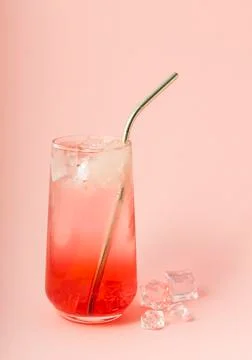 Selective focus, soft drink, lemonade Stock Photos