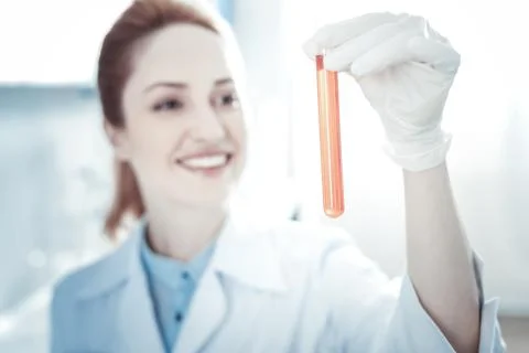 Selective focus of test liquid Stock Photos