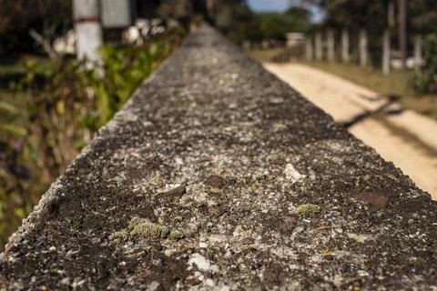 Selective focus on top of a gray Stock-Fotos