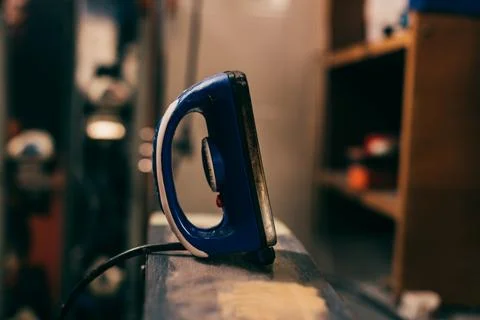 Selective focus wax iron ski Photos