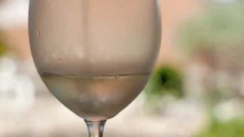 Selective focus on a wine glass Stock Footage 108773657