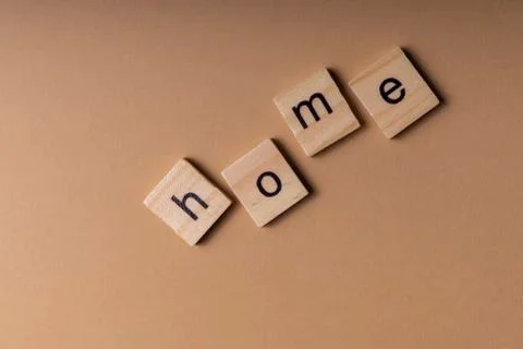 Selective focus. the word House, copyspace Stock Photos